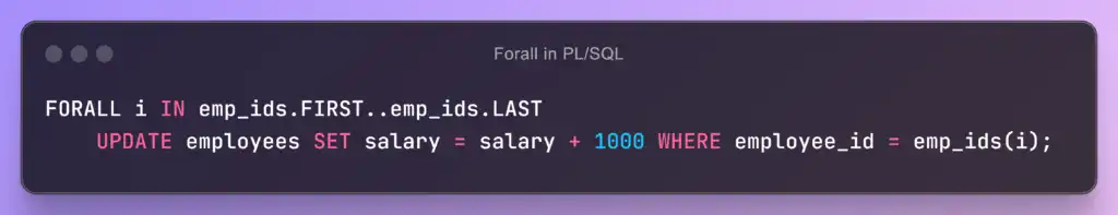 Forall-in-PL_SQL Forall in PL/SQL