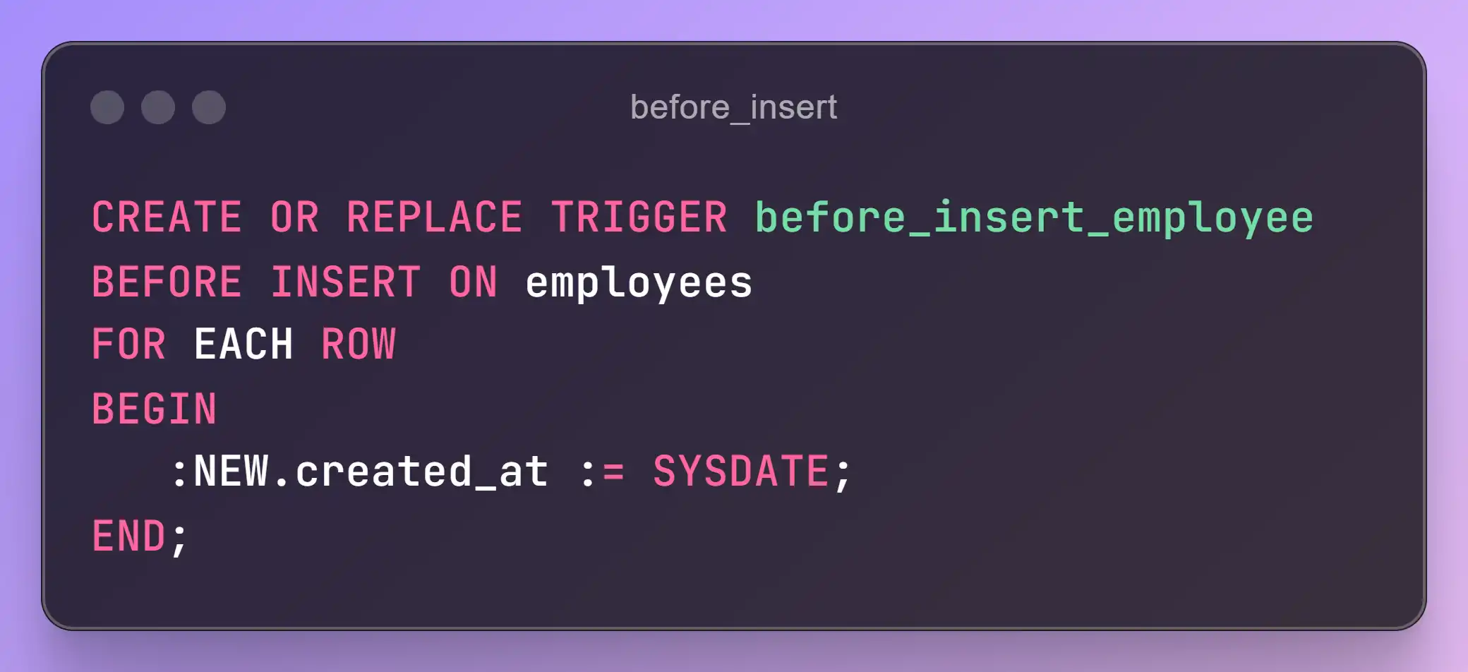 before_insert before insert